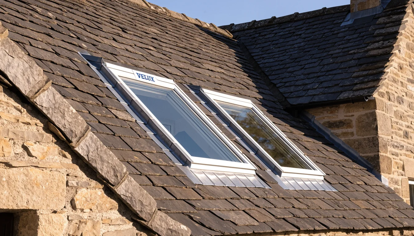 Velux roof window installation